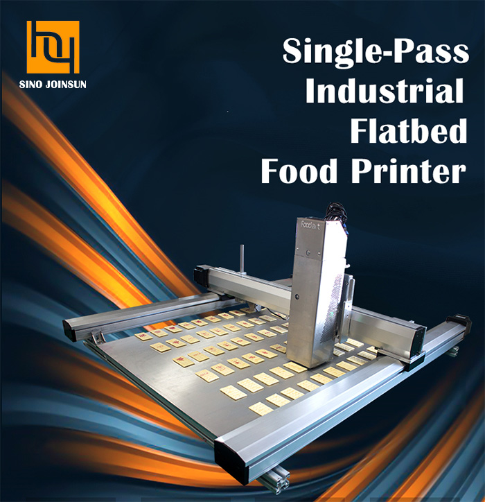 Промышленный планшетный пищевой принтер за один проход (широкоформатный)